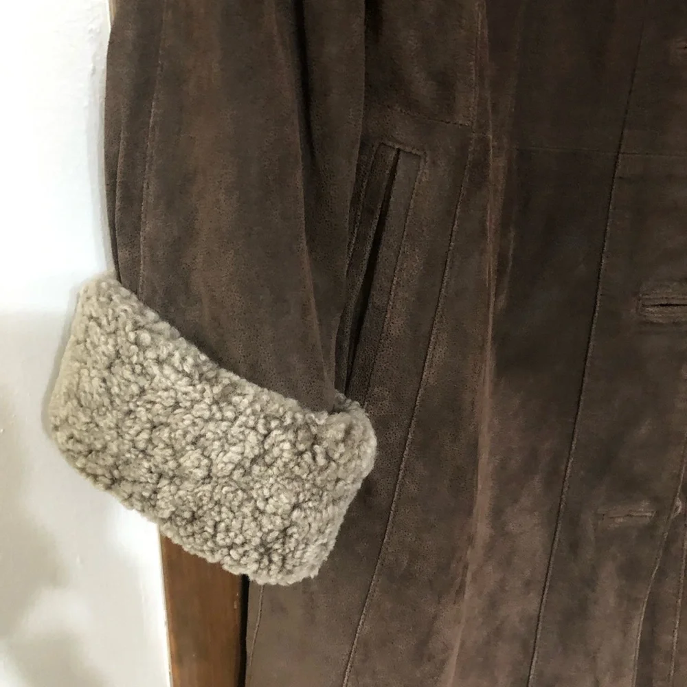Anne Lorianne leather brown jacket - Picture 3 of 11